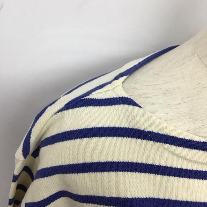 ラルフローレン RALPHLAUREN カットソー 長袖 ボーダー M ボーダー柄 マルチカラー / マルチカラー / レディース USED 古着 中古 10126683