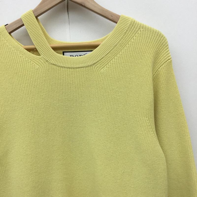 ロペ ROPE ニット、セーター 長袖 38 無地 黄 / イエロー / レディース USED 古着 中古 10139804