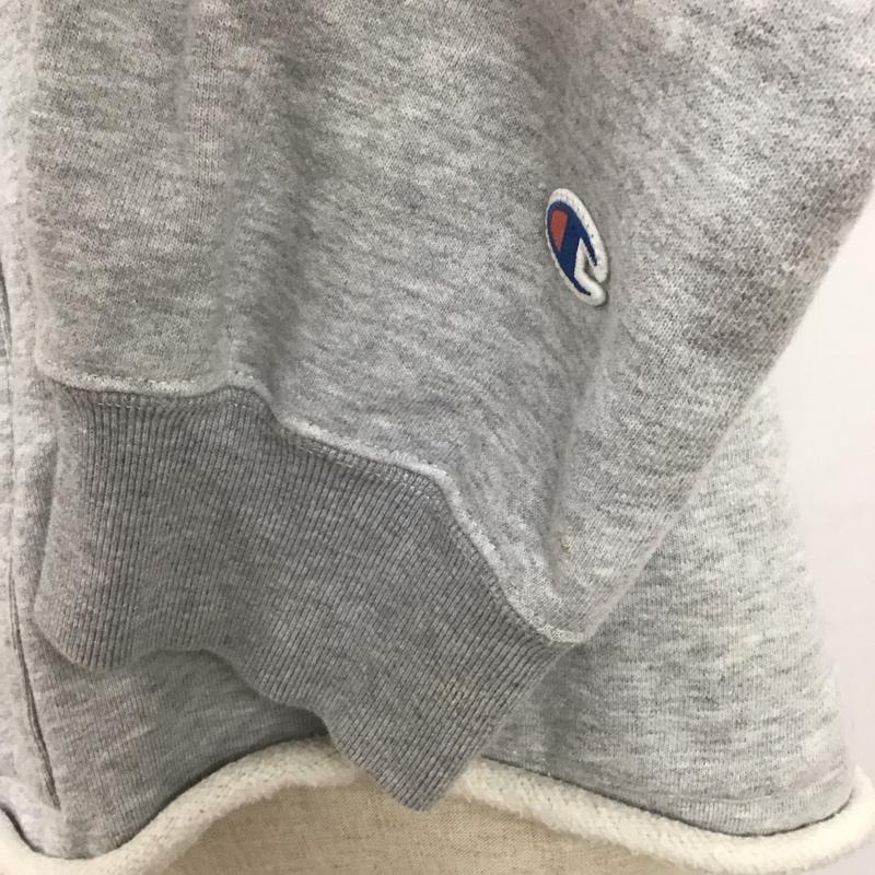 チャンピオン Champion パーカー 長袖 フーディー M 無地 灰 / グレー / レディース USED 古着 中古 10123581