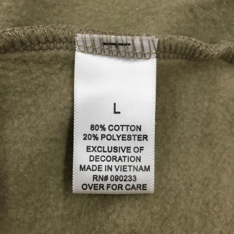 エッセンシャルズ ESSENTIALS トレーナー 長袖 長袖トレーナー スウェット クルーネック リブスウェットカットソー L 無地 ベージュ / ベージュ / メンズ USED 古着 中古 10121680