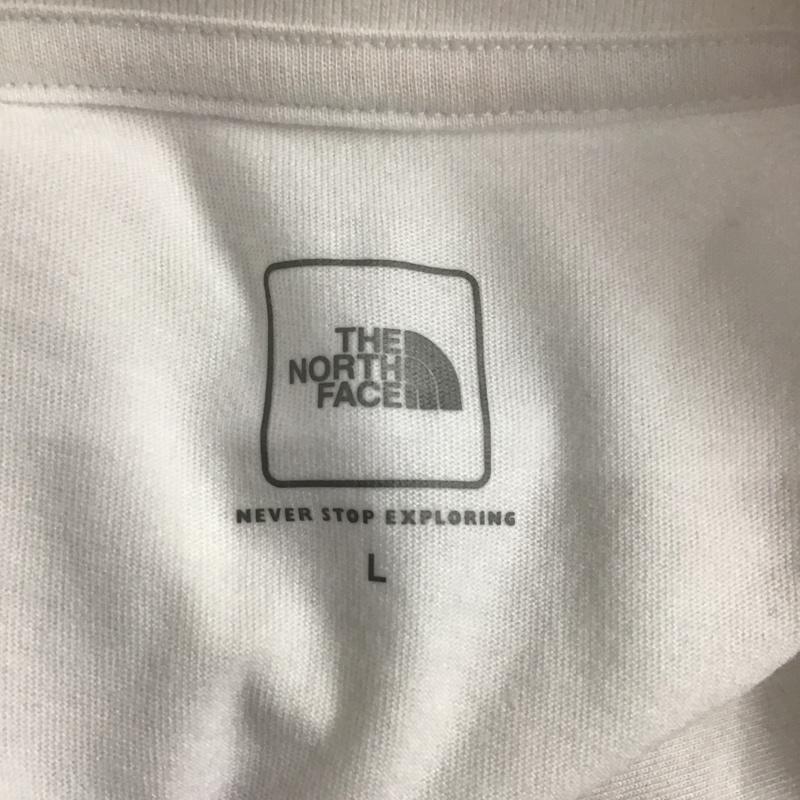 ザノースフェイス THE NORTH FACE Tシャツ 半袖 L ロゴ、文字 X プリント 白 / ホワイト / レディース USED 古着 中古 10105881