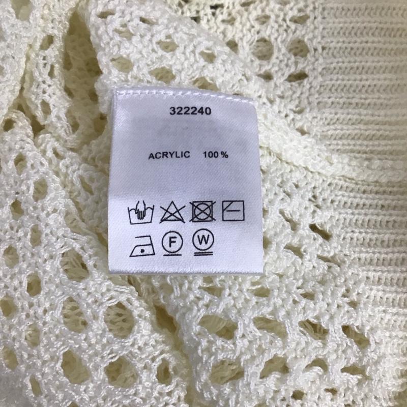 ザラ ZARA ポロシャツ 七分袖 FREE 無地 白 / ホワイト / レディース USED 古着 中古 10133802
