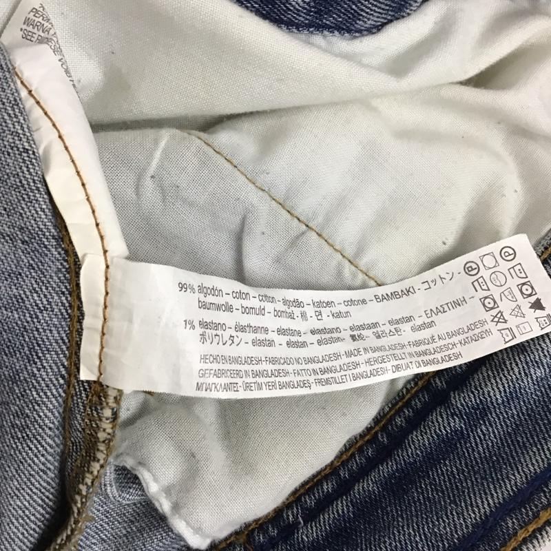 ザラ ZARA ジャケット、上着 ジャケット、ブレザー 4979 022 406 デニムジャケット S ダメージ加工 青 / ブルー / レディース USED 古着 中古 10109698