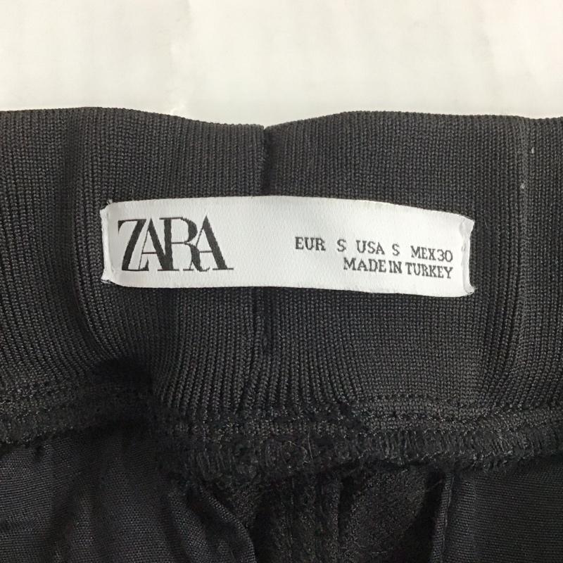 ザラ ZARA ボトムス ボトムス ジャージ スポーツウェア サイドラインパンツ トラックパンツ S ロゴ、文字 黒 / ブラック / メンズ USED 古着 中古 10109763