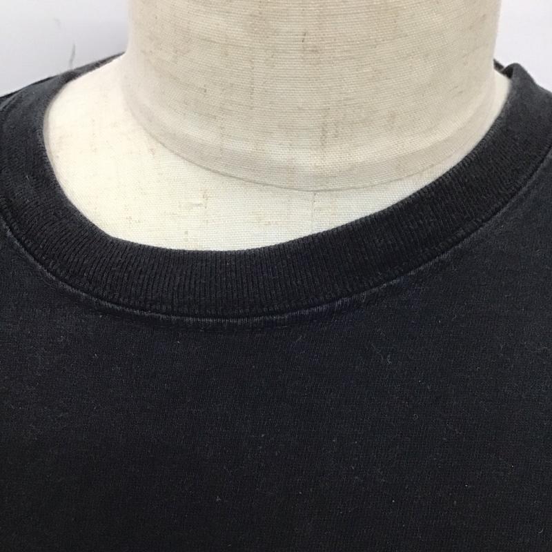 古着 USED カットソー 長袖 長袖カットソー クルーネックカットソー ロングスリーブカットソー プリントTシャツ プリント 黒 / ブラック / メンズ USED 古着 中古 10113634