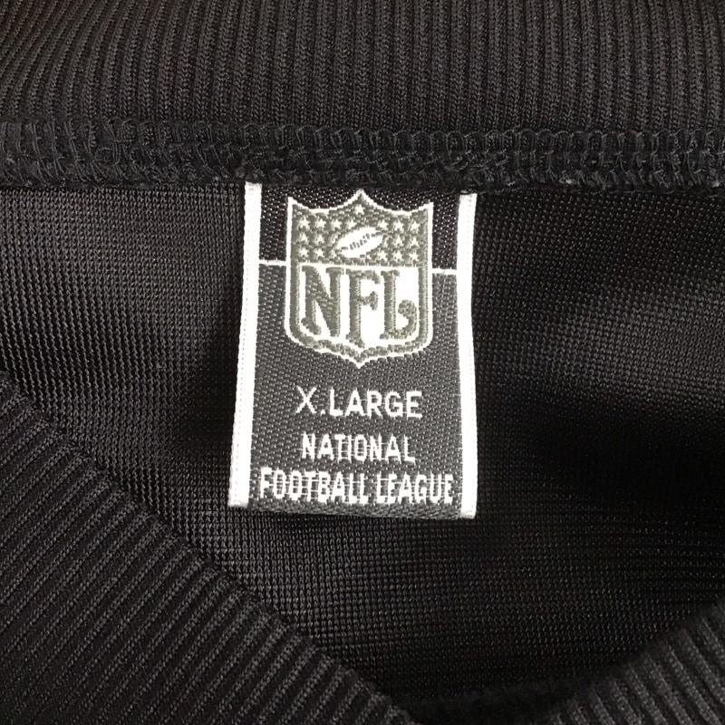 ナショナルフットボールリーグ NFL Tシャツ 半袖 半袖カットソー プリントTシャツ Vネックカットソー スポーツウェア XL ロゴ、文字 黒 / ブラック / メンズ USED 古着 中古 10138713
