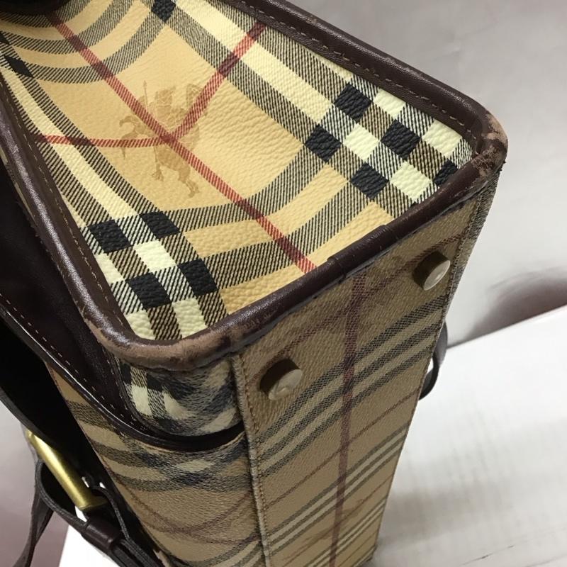 バーバリーロンドン Burberry London ハンドバッグ ハンドバッグ チェック ベージュ / ベージュ / X 茶 / ブラウン / レディース USED 古着 中古 10113042