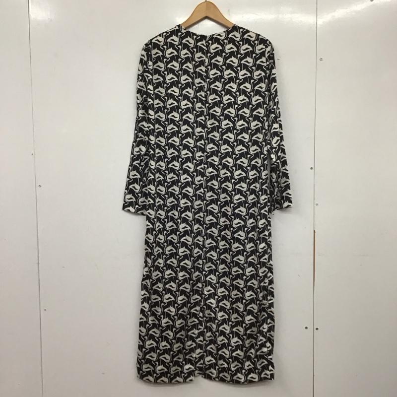 ザラ ZARA ワンピース ロングスカート 2045 624 800 S 総柄 黒 / ブラック / レディース USED 古着 中古 10139371
