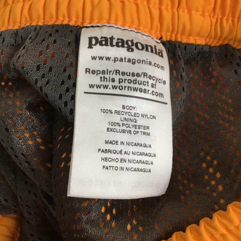 パタゴニア patagonia パンツ ショートパンツ 57021sp20 ショートパンツ ナイロンパンツ M ロゴ、文字 橙 / オレンジ / メンズ USED 古着 中古 10131262