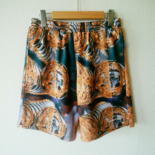 ラファイエット Lafayette パンツ ショートパンツ M  緑 / グリーン / X 金 / ゴールド / X 銀 / シルバー /  メンズ USED 古着 中古 10008450