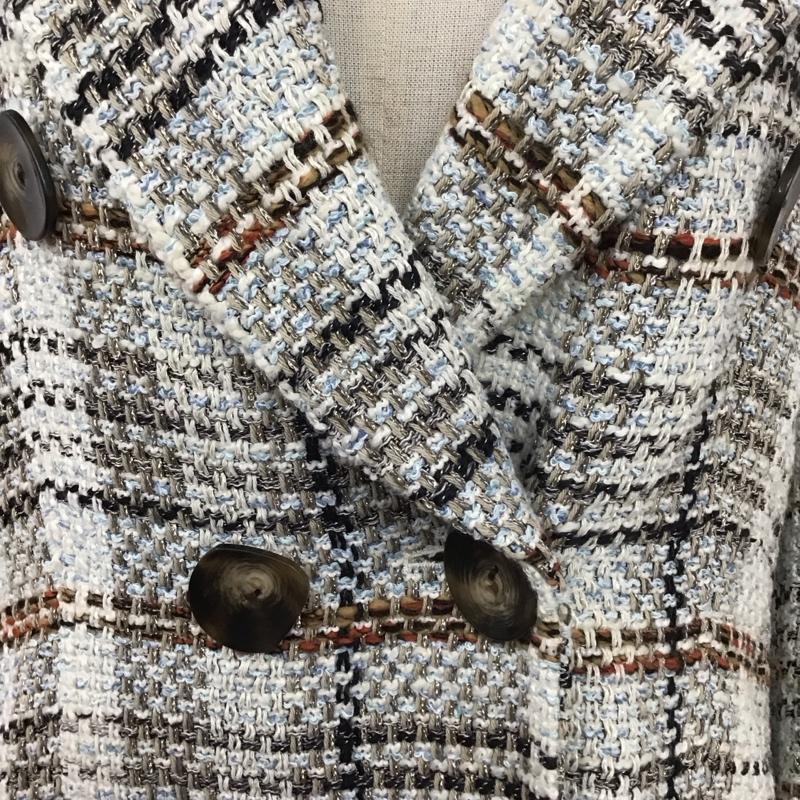 ザラ ZARA ジャケット、上着 ジャケット、ブレザー L チェック マルチカラー / マルチカラー / レディース USED 古着 中古 10110274