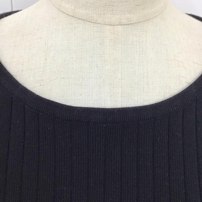 マッキントッシュフィロソフィー MACKINTOSH PHILOSOPH ニット、セーター 長袖 長袖ニットカットソー ニット セーター クルーネックニット 38 無地 紺 / ネイビー / レディース USED 古着 中古 10120404