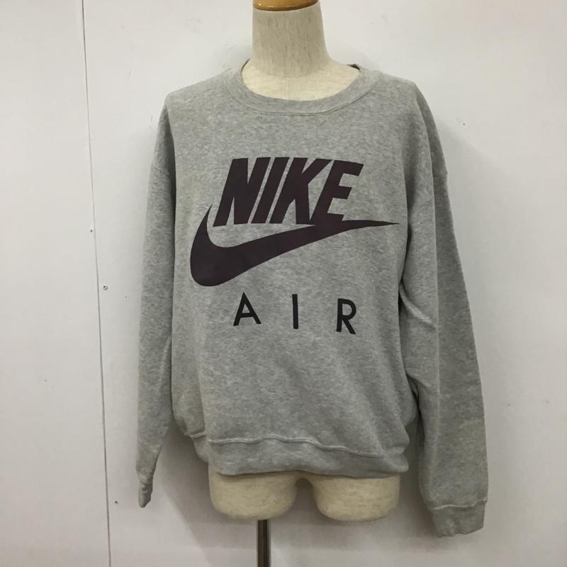 ナイキ NIKE トレーナー 長袖 長袖トレーナー プリントスウェット スポーツウェア 古着 90s ロゴ、文字 灰 / グレー / メンズ USED 古着 中古 10105558