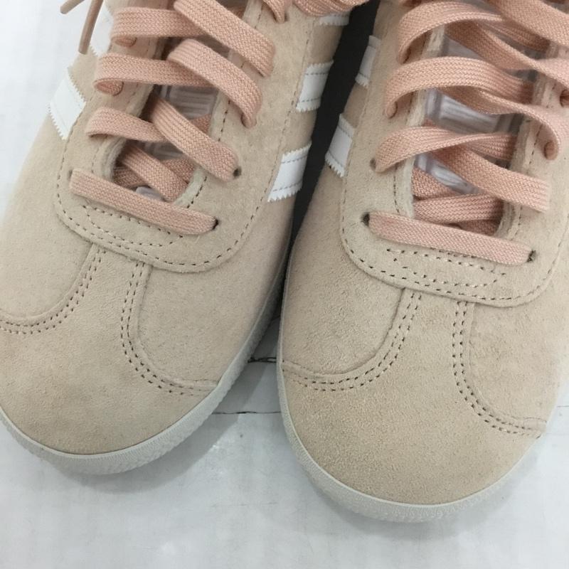 アディダス adidas スニーカー スニーカー BB5472 GAZELLE 22cm 22.0cm ロゴ、文字 桃 / ピンク / X 白 / ホワイト / X 金 / ゴールド / レディース USED 古着 中古 10123646