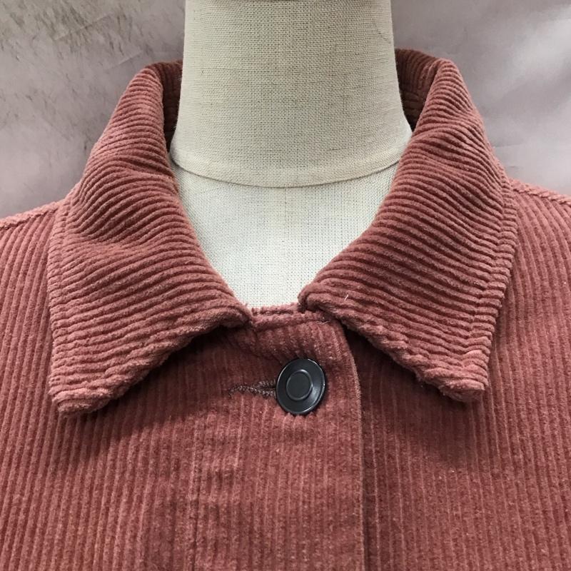 ザラ ZARA ジャケット、上着 ジャケット、ブレザー 8372 227 645 コーデュロイ シャツジャケット L 無地 桃 / ピンク / レディース USED 古着 中古 10118443
