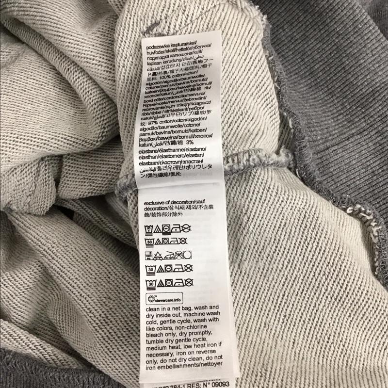 カルバン・クライン Calvin Klein パーカー 長袖 長袖パーカー プルオーバーパーカー スウェット M ロゴ、文字 灰 / グレー / メンズ USED 古着 中古 10150913