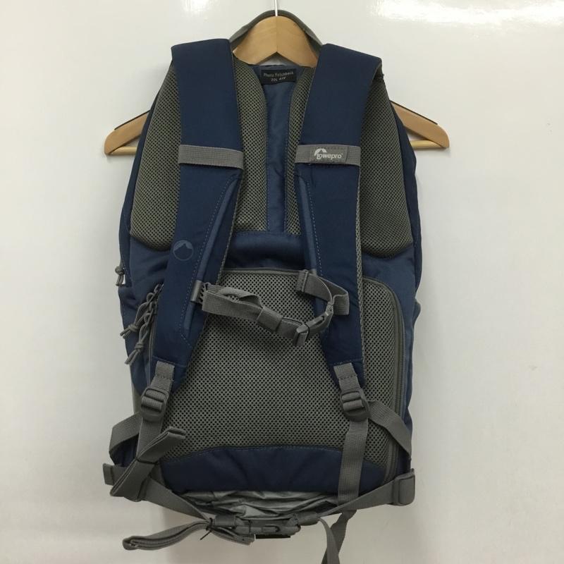 ロープロ Lowepro リュックサック、デイパック リュックサック、デイバッグ Photo Hatchback 22L カメラバッグ カメラリュック ロゴ、文字 紺 / ネイビー / メンズ USED 古着 中古 10135395
