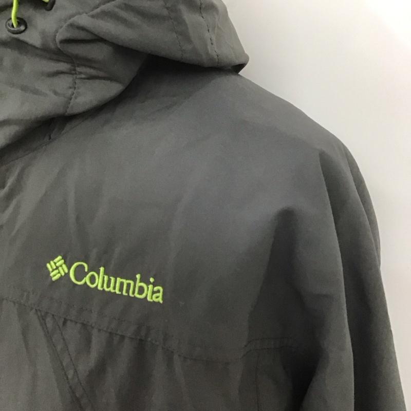 コロンビア Columbia ジャケット、上着 ジャケット、ブレザー 211 pm2634 マウンテンパーカー ジップアップジャケット ナイロンジャケット アウター M ロゴ、文字 灰 / グレー / メンズ USED 古着 中古 10107114