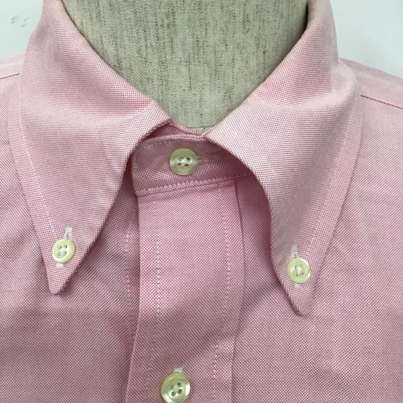 ブルックスブラザーズ BROOKS BROTHERS シャツ、ブラウス 長袖 長袖シャツ カラーシャツ ポケットシャツ 長袖カットソー ボタンダウンシャツ 無地 桃 / ピンク / メンズ USED 古着 中古 10107016