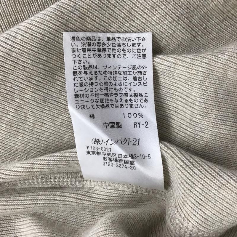 ポロバイラルフローレン Polo by RALPH LAUREN カットソー 長袖 長袖カットソー ヘンリーネックカットソー ロングスリーブカットソー プリントTシャツ M 無地 ベージュ / ベージュ /  メンズ USED 古着 中古 10111481