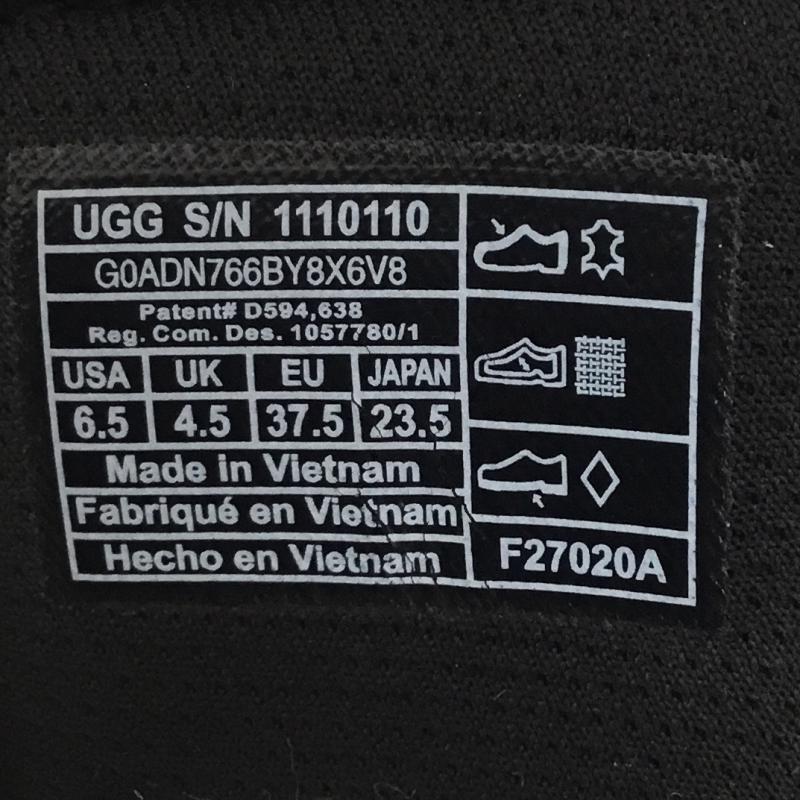 アグ UGG サンダル サンダル 23.5cm ロゴ、文字 黒 / ブラック / レディース USED 古着 中古 10133952