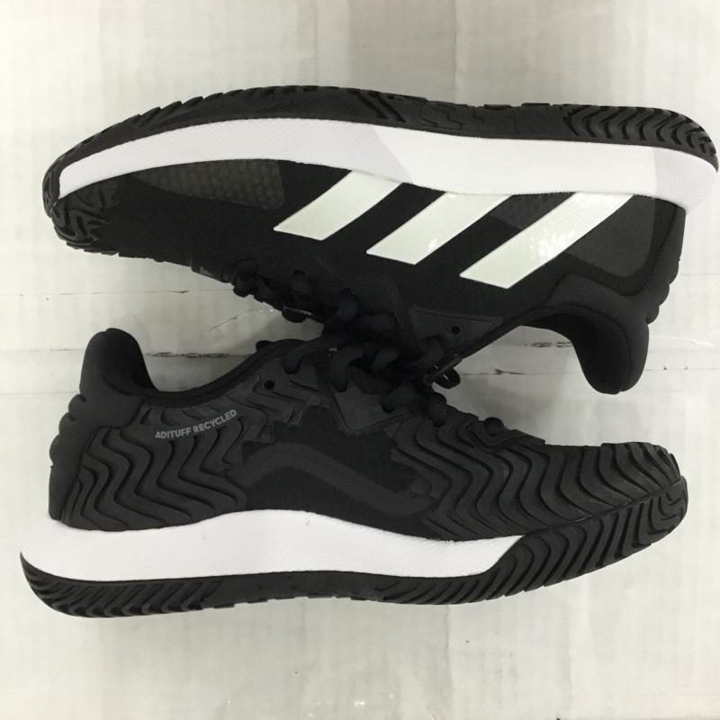 アディダス adidas スニーカー スニーカー ID1498 テニスシューズ 25.5cm 25.5cm ロゴ、文字 黒 / ブラック / X 白 / ホワイト / メンズ USED 古着 中古 10123461