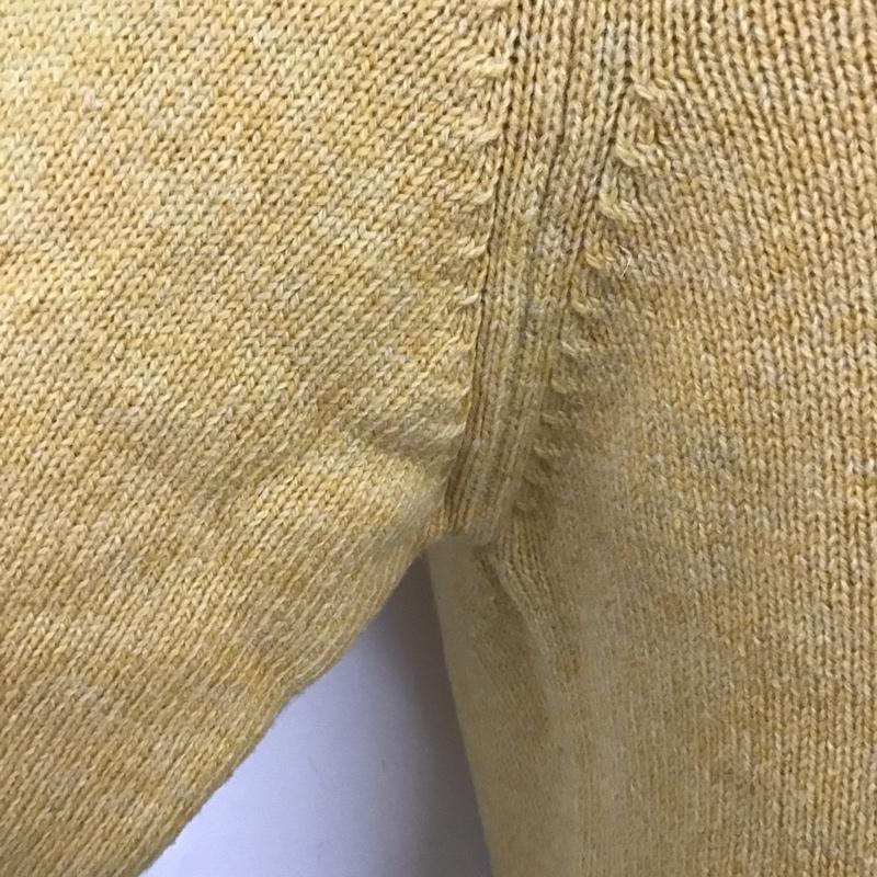 ブルックスブラザーズ BROOKS BROTHERS ニット、セーター 長袖 長袖ニットカットソー ニット セーター クルーネックニット M 無地 黄 / イエロー / メンズ USED 古着 中古 10112791