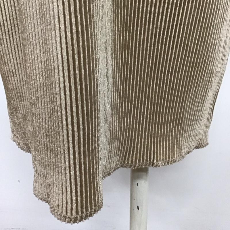 アイテムズ アーバンリサーチ ITEMS URBAN RESEARCH スカート ロングスカート IT17-25A013 プリーツタイトスカート FREE 無地 ベージュ / ベージュ / レディース USED 古着 中古 10113013