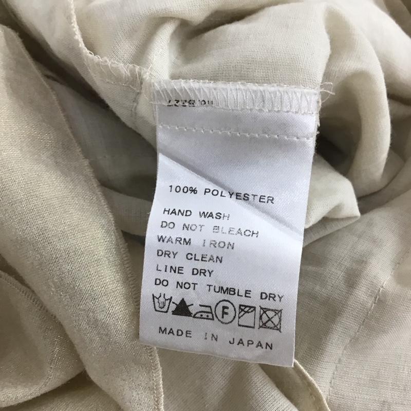 スピックアンドスパンノーブル Spick and Span Noble カットソー 半袖 ノースリーブカットソー サイドジップ クルーネック 無地 ベージュ / ベージュ / レディース USED 古着 中古 10133028