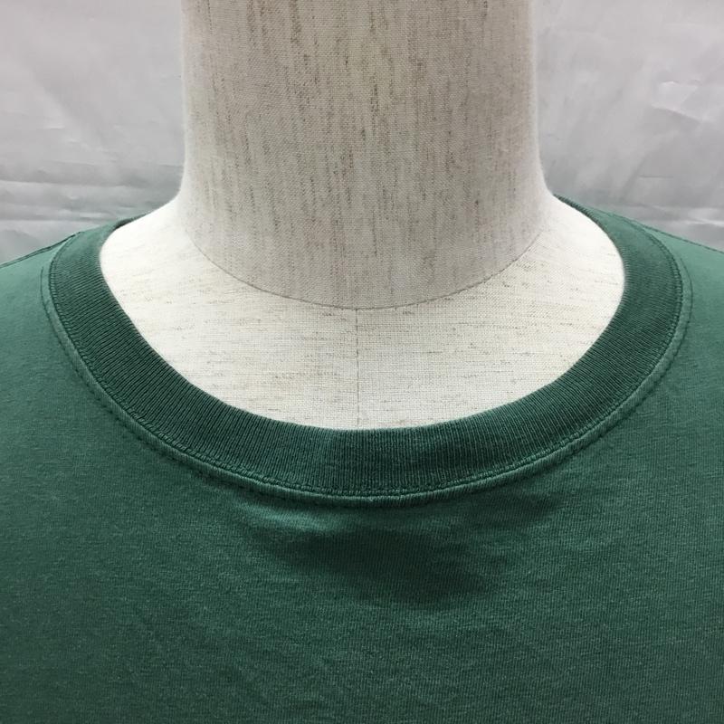 ナイキ NIKE カットソー 長袖 長袖カットソー クルーネックカットソー ロングスリーブカットソー プリントTシャツ XL ロゴ、文字 緑 / グリーン /  メンズ USED 古着 中古 10113288