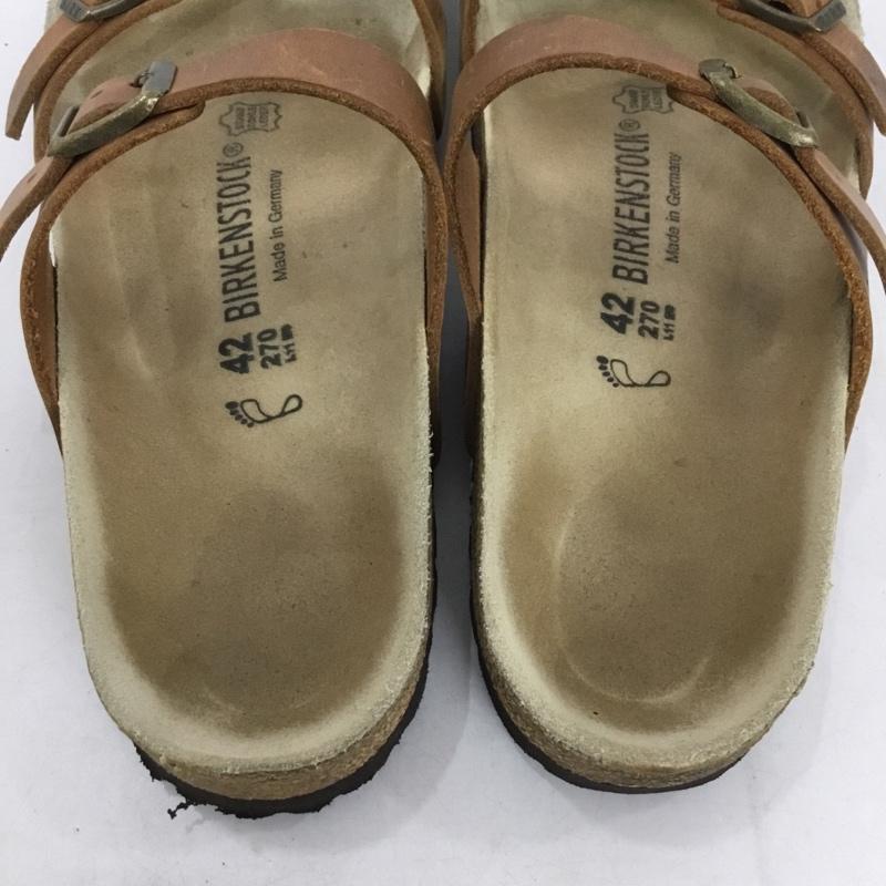 ビルケンシュトック BIRKENSTOCK サンダル サンダル マヤリ 27cm 42 27.0cm 無地 茶 / ブラウン / メンズ USED 古着 中古 10133816