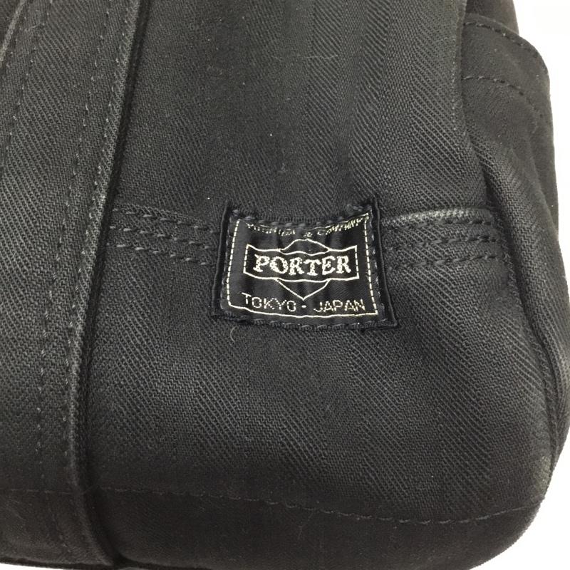 ポーター PORTER ハンドバッグ ハンドバッグ ミニボストン ロゴ、文字 黒 / ブラック / メンズ USED 古着 中古 10112853