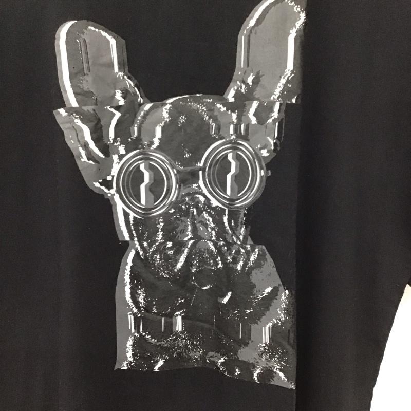 アイテムズ アーバンリサーチ ITEMS URBAN RESEARCH Tシャツ 半袖 IT15-11A029 カレッジロゴプリント リンガーTシャツ L プリント 黒 / ブラック / メンズ USED 古着 中古 10134608