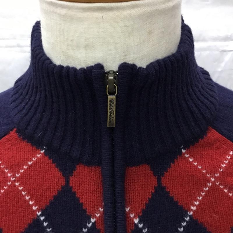 ブルックスブラザーズ BROOKS BROTHERS ニット、セーター 長袖 長袖ニットカットソー ニット セーター ジップネックニット M プリント マルチカラー / マルチカラー / メンズ USED 古着 中古 10113876