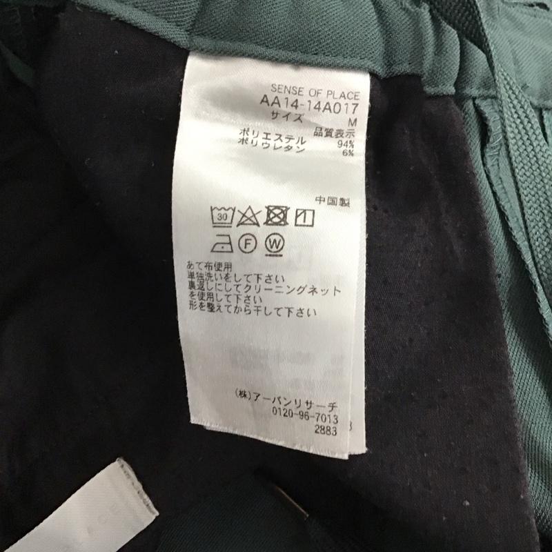 センスオブプレイスバイアーバンリサーチ SENSE OF PLACE by URBAN RESEARCH パンツ スラックス AA14-14A017 ブルタックワイドスラックス M 無地 緑 / グリーン / メンズ USED 古着 中古 10134460