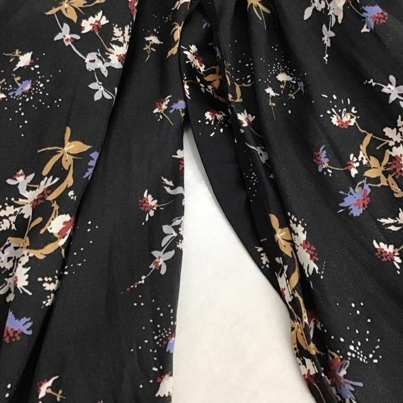 レプシィム LEPSIM カーディガン 七分袖 LP070216AD ロングカーディガン ガウン FREE 花柄 黒 / ブラック / レディース USED 古着 中古 10142233