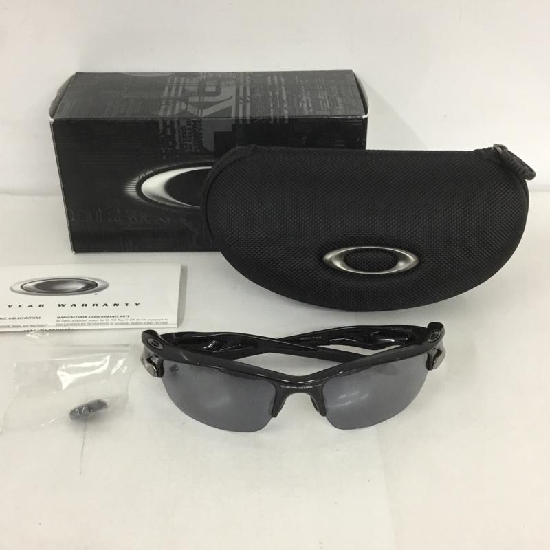 オークリー OAKLEY めがね・サングラス サングラス OO9162-01 FAST JACKET スポーツサングラス 箱有 ミラーレンズ ロゴ、文字 黒 / ブラック / メンズ USED 古着 中古 10126897