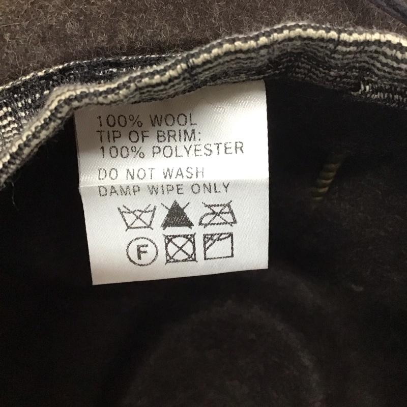 キャピタル KAPITAL 帽子 ハット 中折れ帽 ウール ワンポイント ダークブラウン / ダークブラウン / メンズ USED 古着 中古 10113443