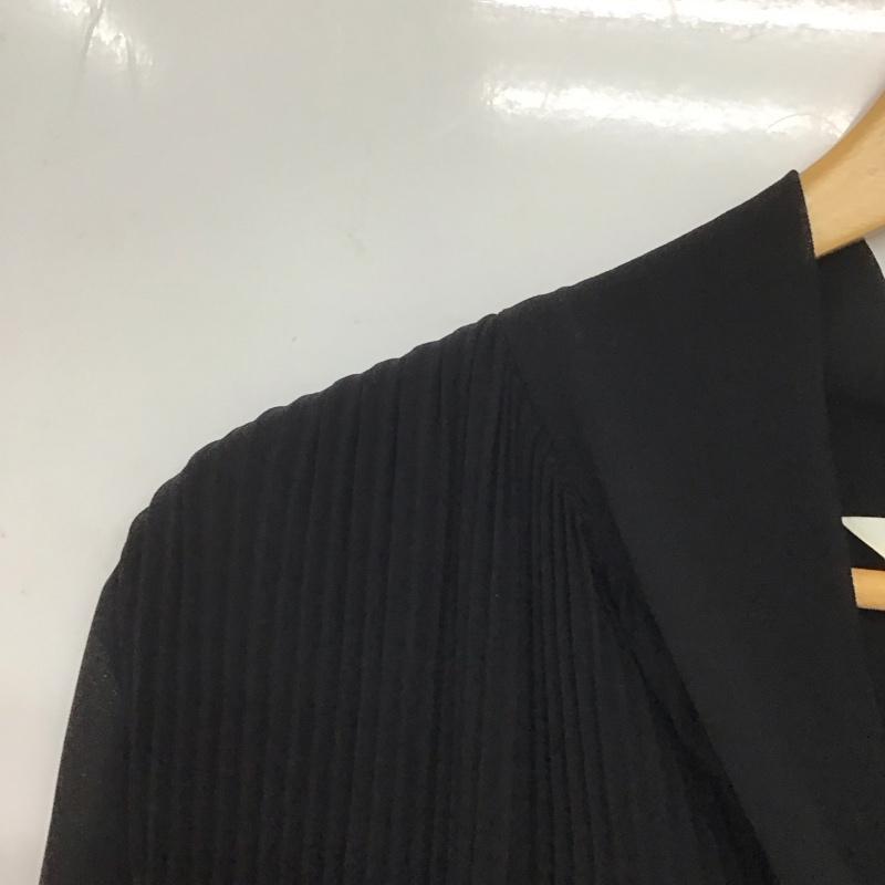 ザラ ZARA ワンピース ひざ丈スカート M 無地 黒 / ブラック / レディース USED 古着 中古 10139351