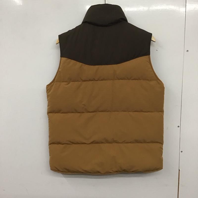 ユニクロ UNIQLO ベスト ベスト 317-024919 ダウンベスト リバーシブル L 無地 茶 / ブラウン / X キャメル / キャメル / メンズ USED 古着 中古 10139477