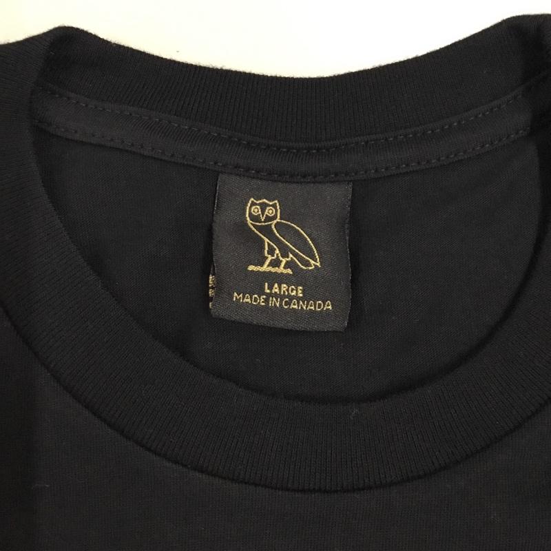 オクトーバーズ ベリー オウン OCTOBERS VERY OWN Tシャツ 半袖 半袖カットソー プリントTシャツ クルーネックカットソー L プリント 黒 / ブラック /  メンズ USED 古着 中古 10112205