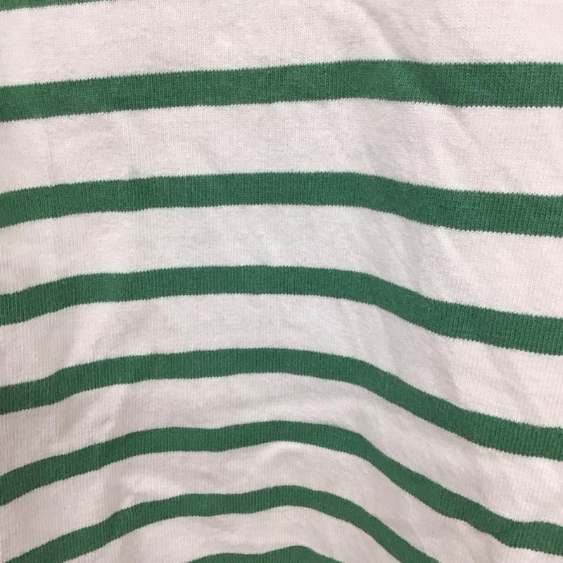 フリークスストア FREAK S STORE Tシャツ 半袖 S22-GR-32 ボートネック FREE ボーダー柄 白 / ホワイト / X 緑 / グリーン / レディース USED 古着 中古 10114940