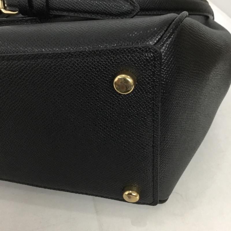 コーチ COACH ハンドバッグ ハンドバッグ F44958 サリー キャリーオール ショルダー 2WAY ロゴ、文字 黒 / ブラック / レディース USED 古着 中古 10130789