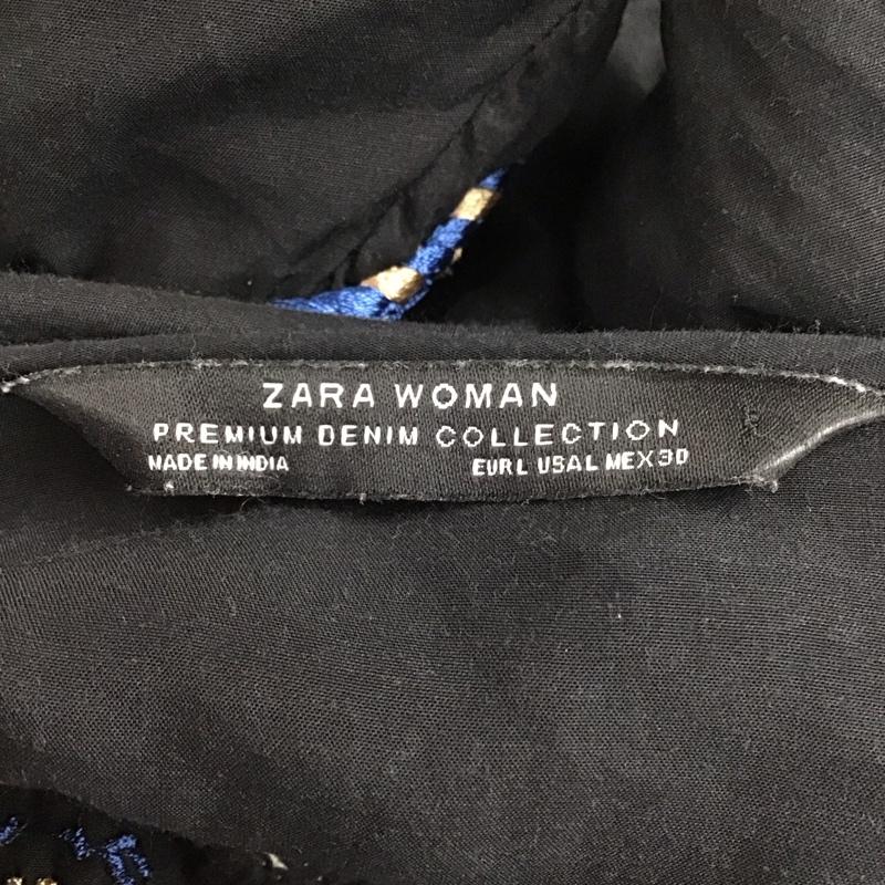 ザラウーマン ZARA WOMAN カットソー 半袖 半袖カットソー シャツカットソー フレア L 刺繍 マルチカラー / マルチカラー / レディース USED 古着 中古 10124070