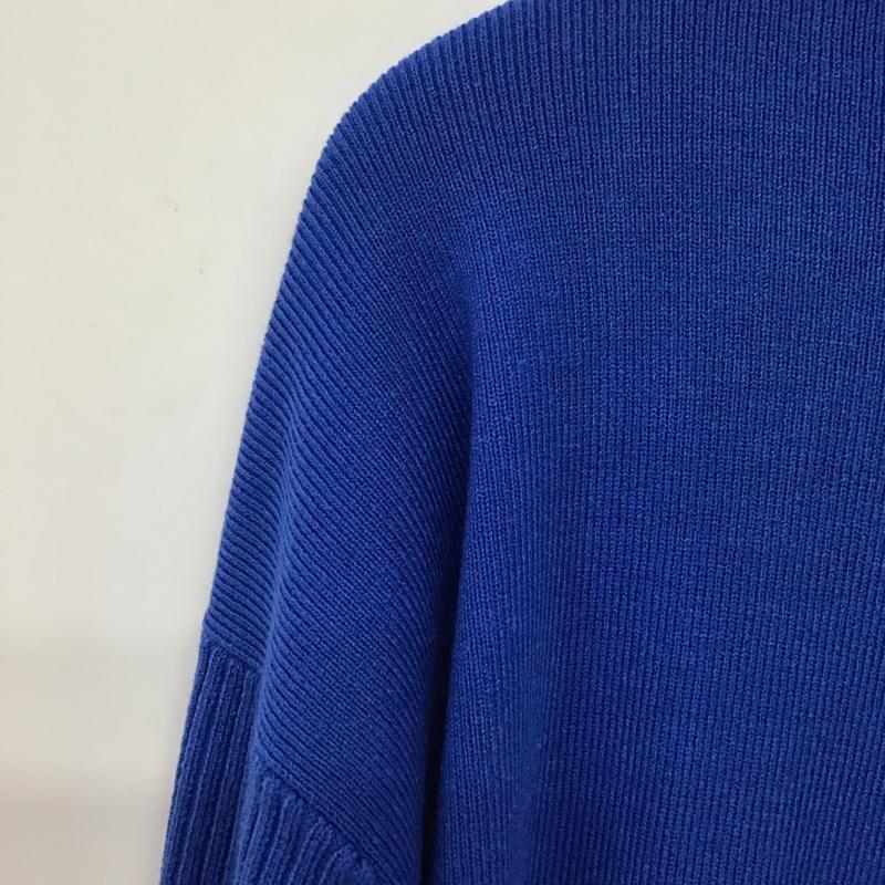 スライ SLY ニット、セーター 長袖 030EAA70-1490 STEP HEM TOPS FREE 無地 青 / ブルー / レディース USED 古着 中古 10137787