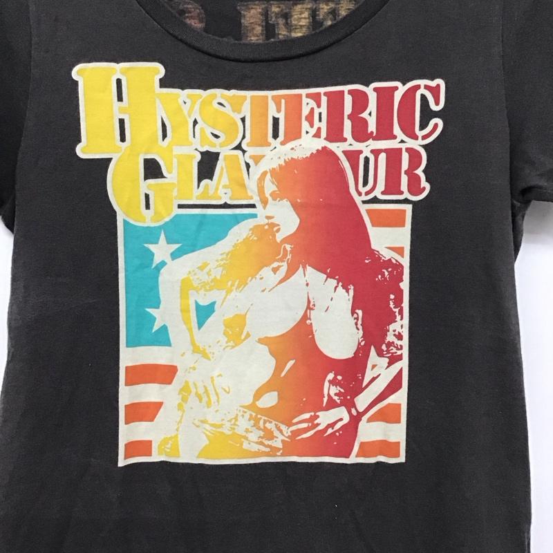 ヒステリックグラマー HYSTERIC GLAMOUR Tシャツ 半袖 半袖カットソー プリントTシャツ クルーネックカットソー FREE プリント 黒 / ブラック / レディース USED 古着 中古 10136749