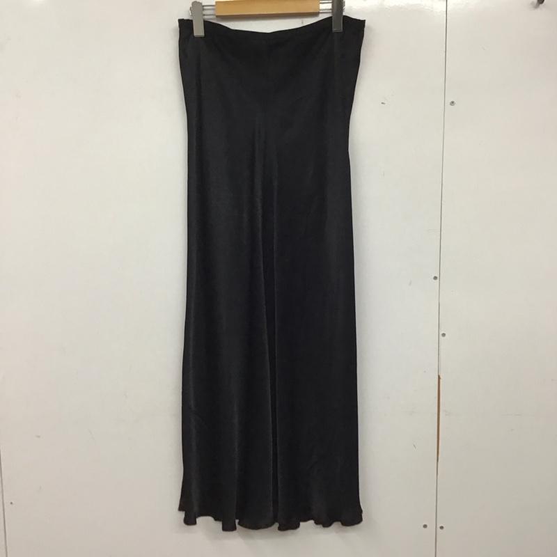 ザラ ZARA スカート ロングスカート M 無地 黒 / ブラック / レディース USED 古着 中古 10138065