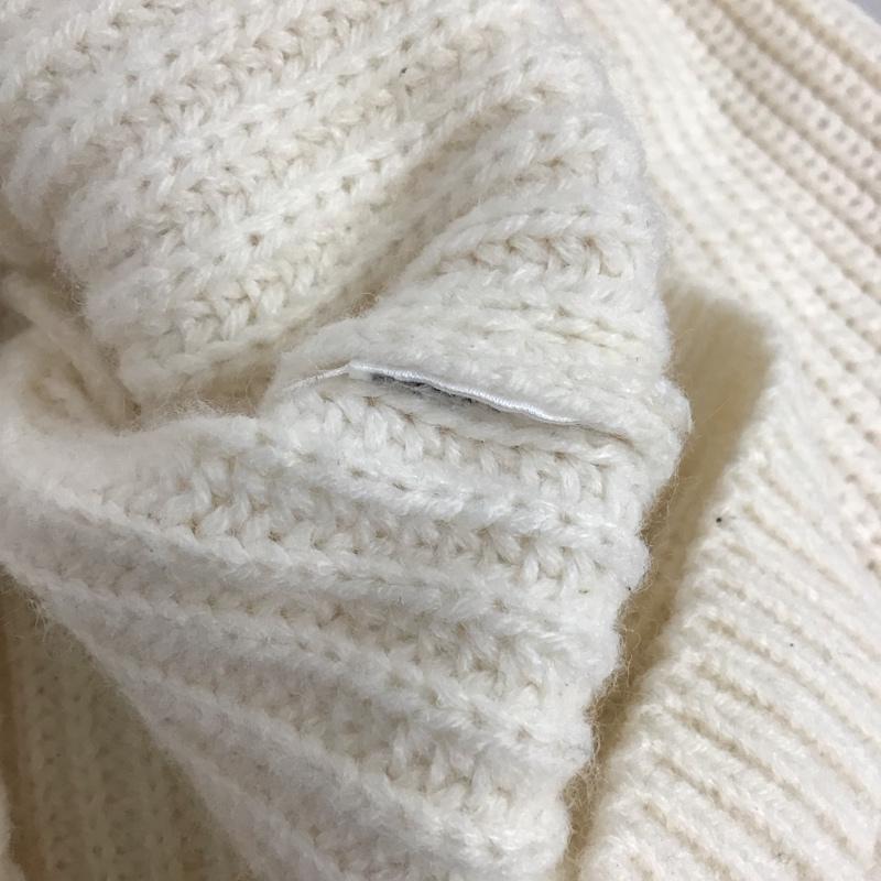 ザラ ZARA ニット、セーター 長袖 M 無地 白 / ホワイト /  レディース USED 古着 中古 10106419