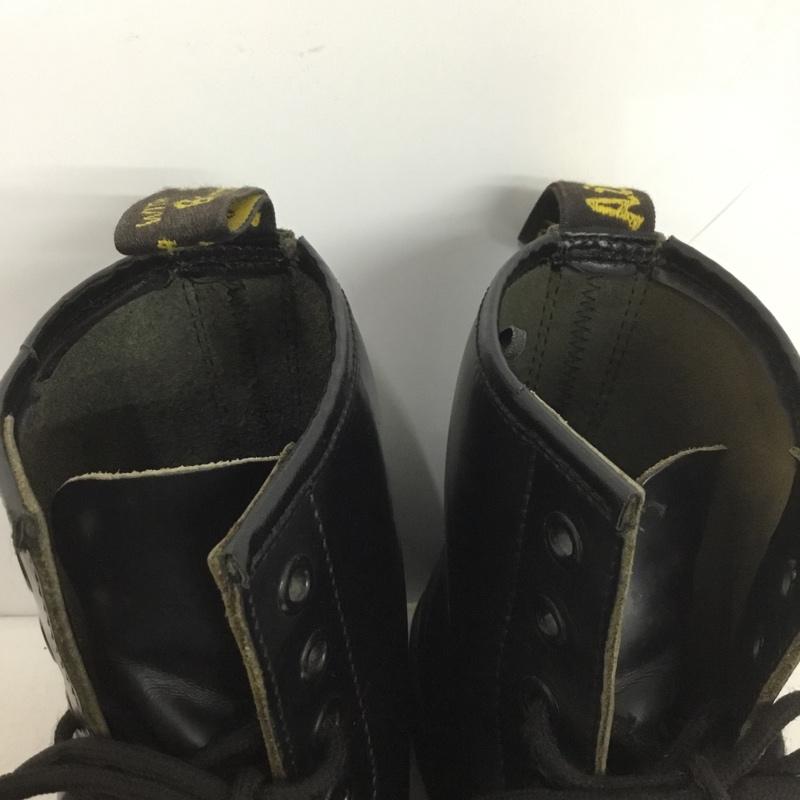 ドクターマーチン Dr.Martens ブーツ ショートブーツ 1460 8 ホールブーツ 7.5 イングランド製 無地 黒 / ブラック / メンズ USED 古着 中古 10141577