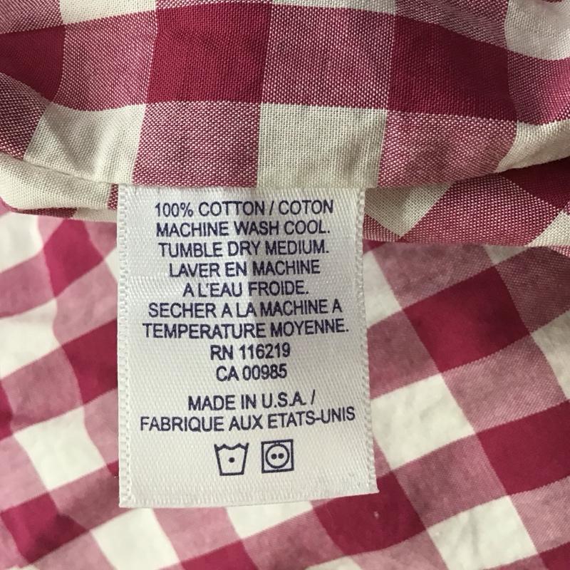 スティーブンアラン Steven Alan シャツ、ブラウス 長袖 M チェック 白 / ホワイト / X 桃 / ピンク / メンズ USED 古着 中古 10118336